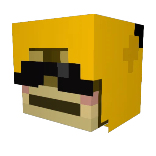 OliverZibar Minecraft avatar head, 3D render