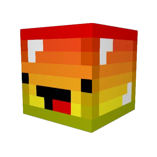 Oliver_06 Minecraft avatar head, 3D render