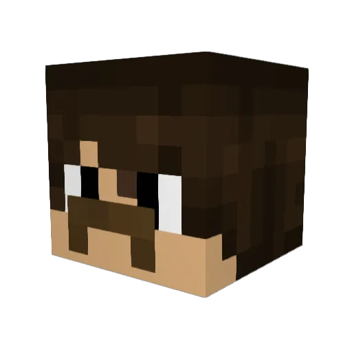 Oliver_206 Minecraft avatar head, 3D render