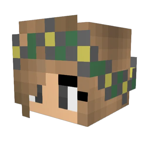 Oliver_TA Minecraft avatar head, 3D render