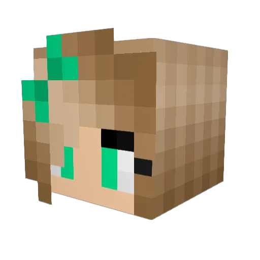 OliveranMacy Minecraft avatar head, 3D render