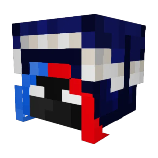 Oliveraze Minecraft avatar head, 3D render