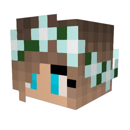 Oliverbodhi Minecraft avatar head, 3D render