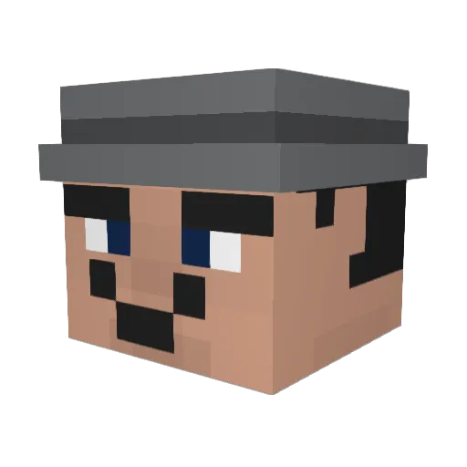 Oliverkid98 Minecraft avatar head, 3D render