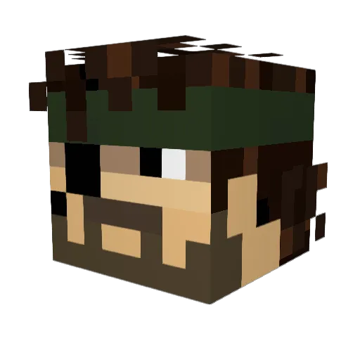Oliverkl22 Minecraft avatar head, 3D render