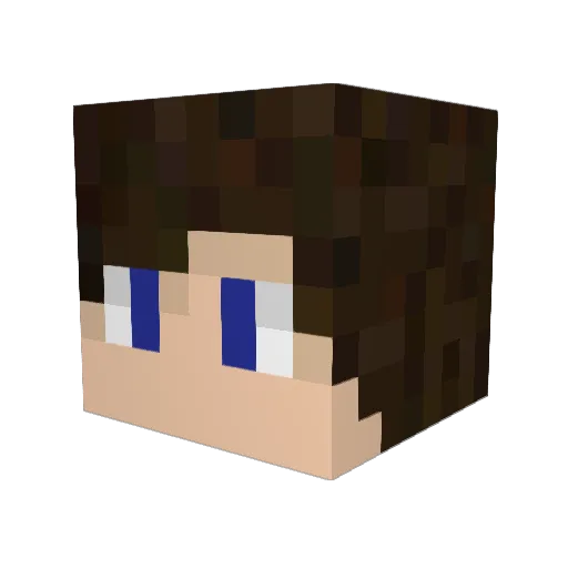 Olivernico Minecraft avatar head, 3D render