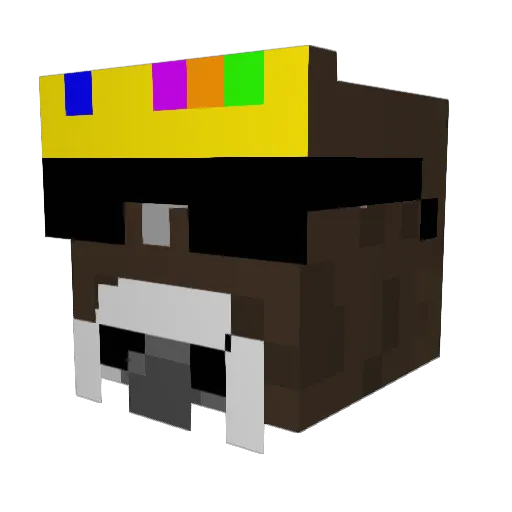 Oliverno Minecraft avatar head, 3D render
