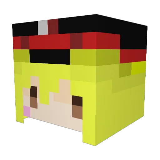 Olivi9 Minecraft avatar head, 3D render