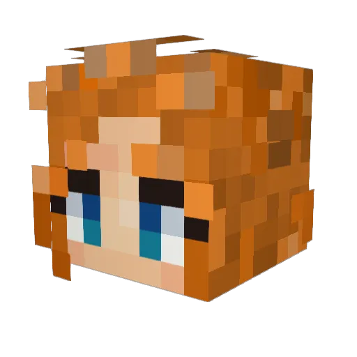 Olivia_Winter Minecraft avatar head, 3D render