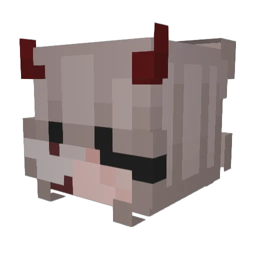 Olivia___ Minecraft avatar head, 3D render