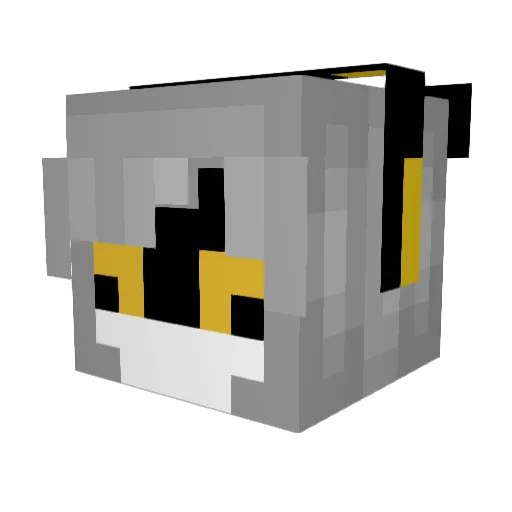 Oliviakittycute Minecraft avatar head, 3D render