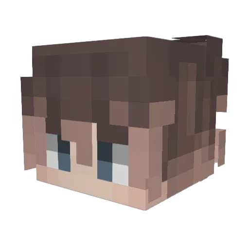OlivianG Minecraft avatar head, 3D render