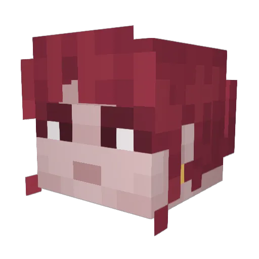 Olivk4 Minecraft avatar head, 3D render