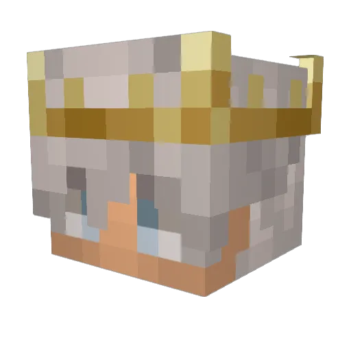 Oliweea Minecraft avatar head, 3D render