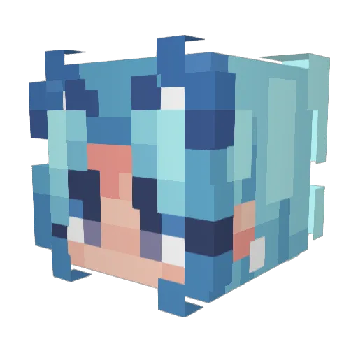 Oliwia16 Minecraft avatar head, 3D render