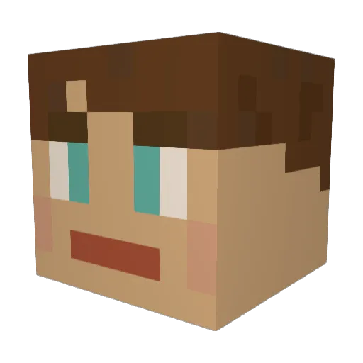 Oliwier0002 Minecraft avatar head, 3D render