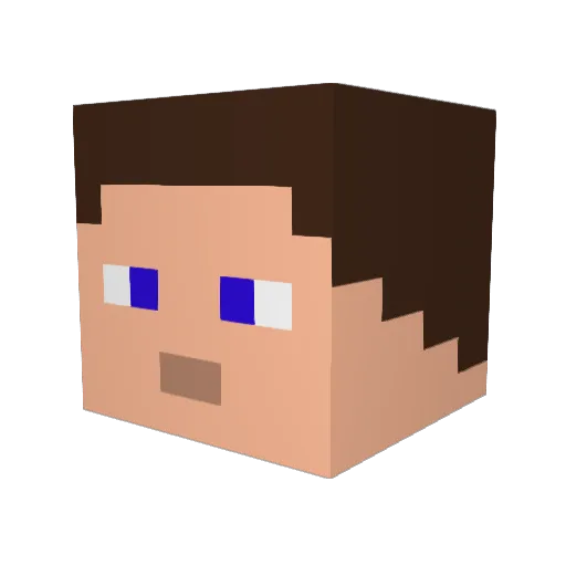 Oliwierku Minecraft avatar head, 3D render