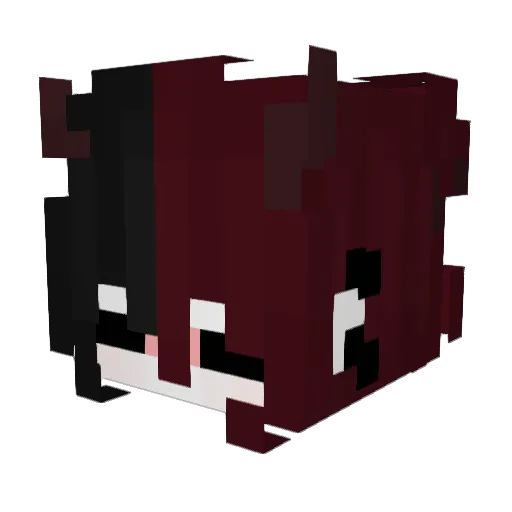 Olix10 Minecraft avatar head, 3D render