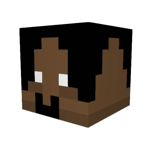 Olixkaka Minecraft avatar head, 3D render