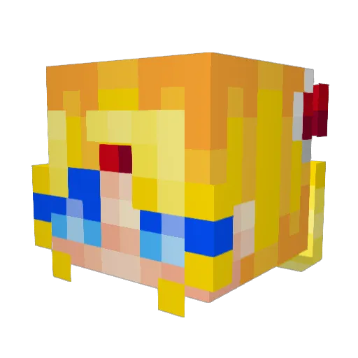 OlkoSs Minecraft avatar head, 3D render