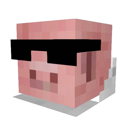 Olle80 Minecraft avatar head, 3D render