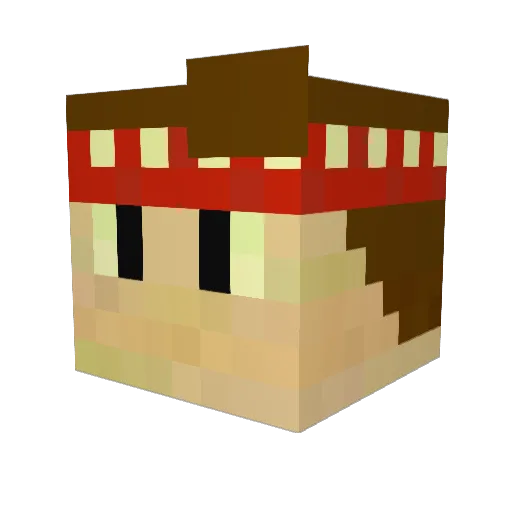 OlleRolle2002 Minecraft avatar head, 3D render