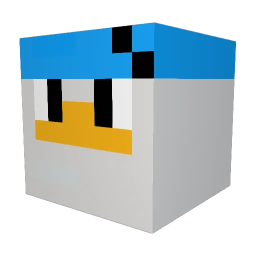Ollecraft Minecraft avatar head, 3D render