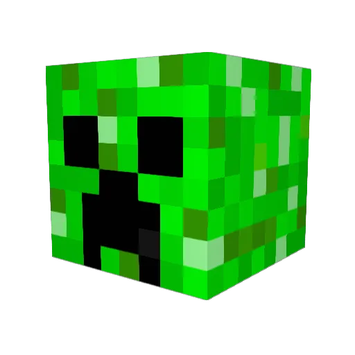 Ollelord Minecraft avatar head, 3D render