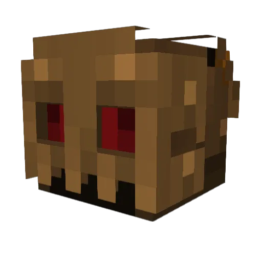 Ollfor Minecraft avatar head, 3D render