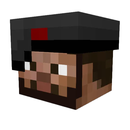 Olli32111 Minecraft avatar head, 3D render