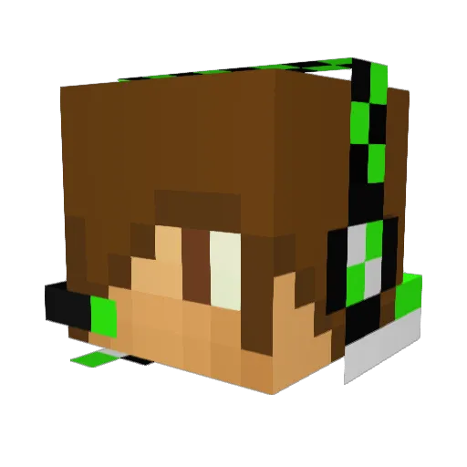 Olliboyandy Minecraft avatar head, 3D render