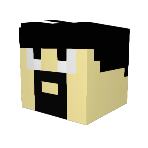 Ollie3108 Minecraft avatar head, 3D render