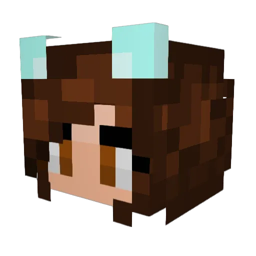 Ollie365 Minecraft avatar head, 3D render