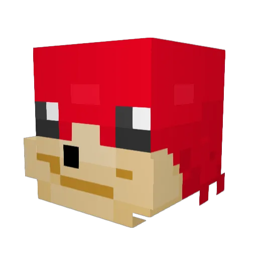 Ollie3696 Minecraft avatar head, 3D render