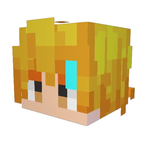 Ollie4358 Minecraft avatar head, 3D render