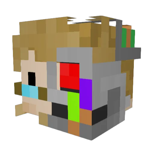 OllieBeast Minecraft avatar head, 3D render