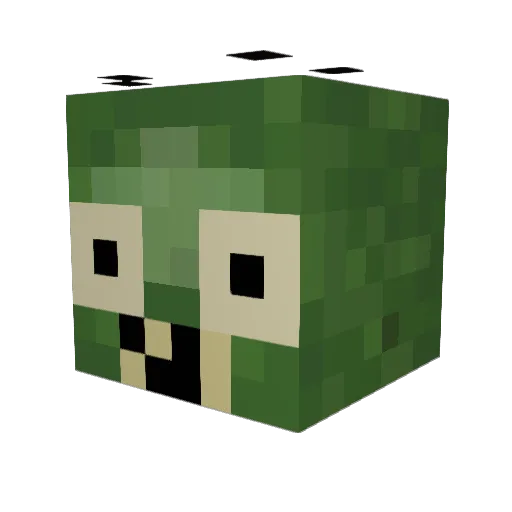 OllieBma Minecraft avatar head, 3D render