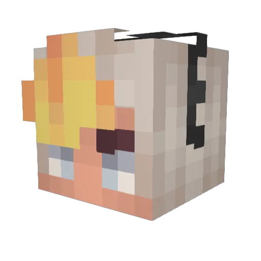 OllieBoiz Minecraft avatar head, 3D render