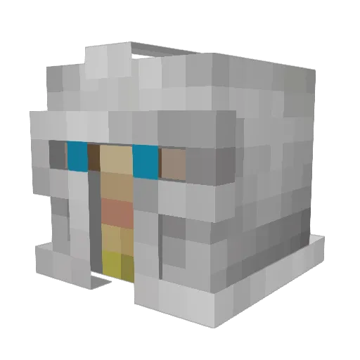 OllieIGuess Minecraft avatar head, 3D render
