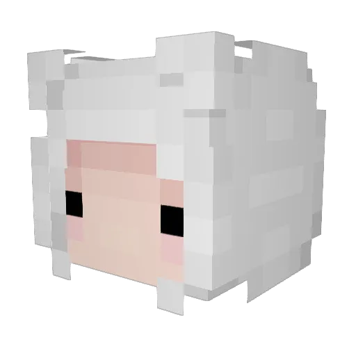 OllieJee Minecraft avatar head, 3D render