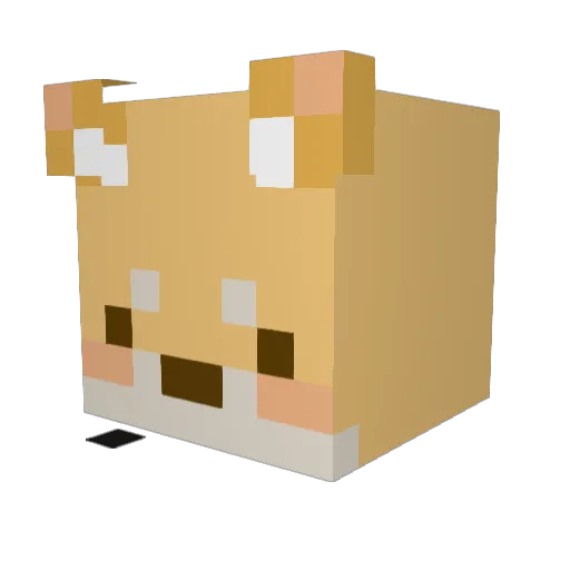 OllieNotAli Minecraft avatar head, 3D render