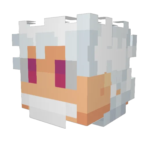 OllieTHOR Minecraft avatar head, 3D render