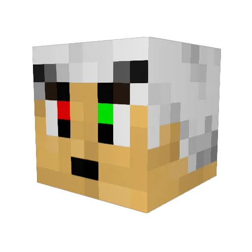 Ollie_Cane Minecraft avatar head, 3D render