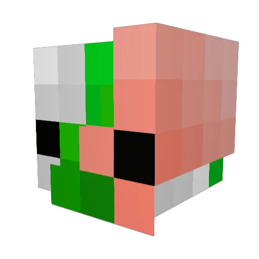 Olliesaday Minecraft avatar head, 3D render