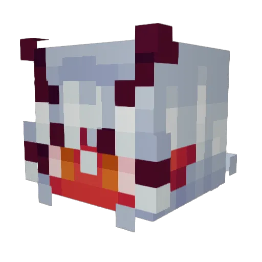 Olliu Minecraft avatar head, 3D render