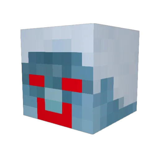 Ollorfo Minecraft avatar head, 3D render