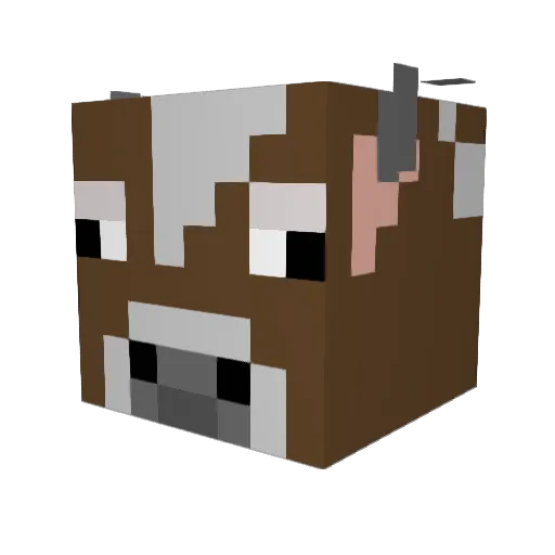 Olly102 Minecraft avatar head, 3D render