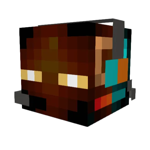 OllyS2001 Minecraft avatar head, 3D render
