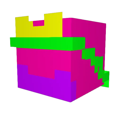 OllyX3 Minecraft avatar head, 3D render
