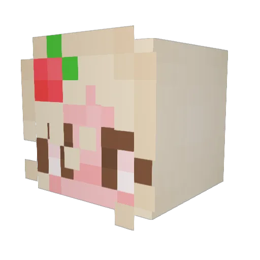 Olmvig Minecraft avatar head, 3D render